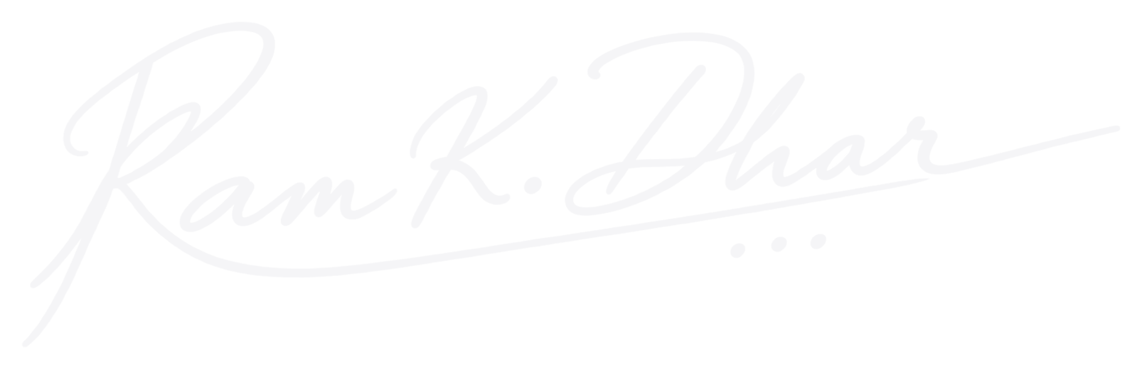 Ram K. Dhar signature